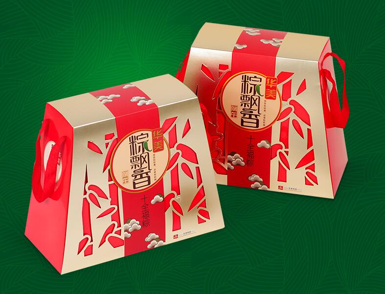  十全福粽（红色版）-【华美粽子公版礼盒】